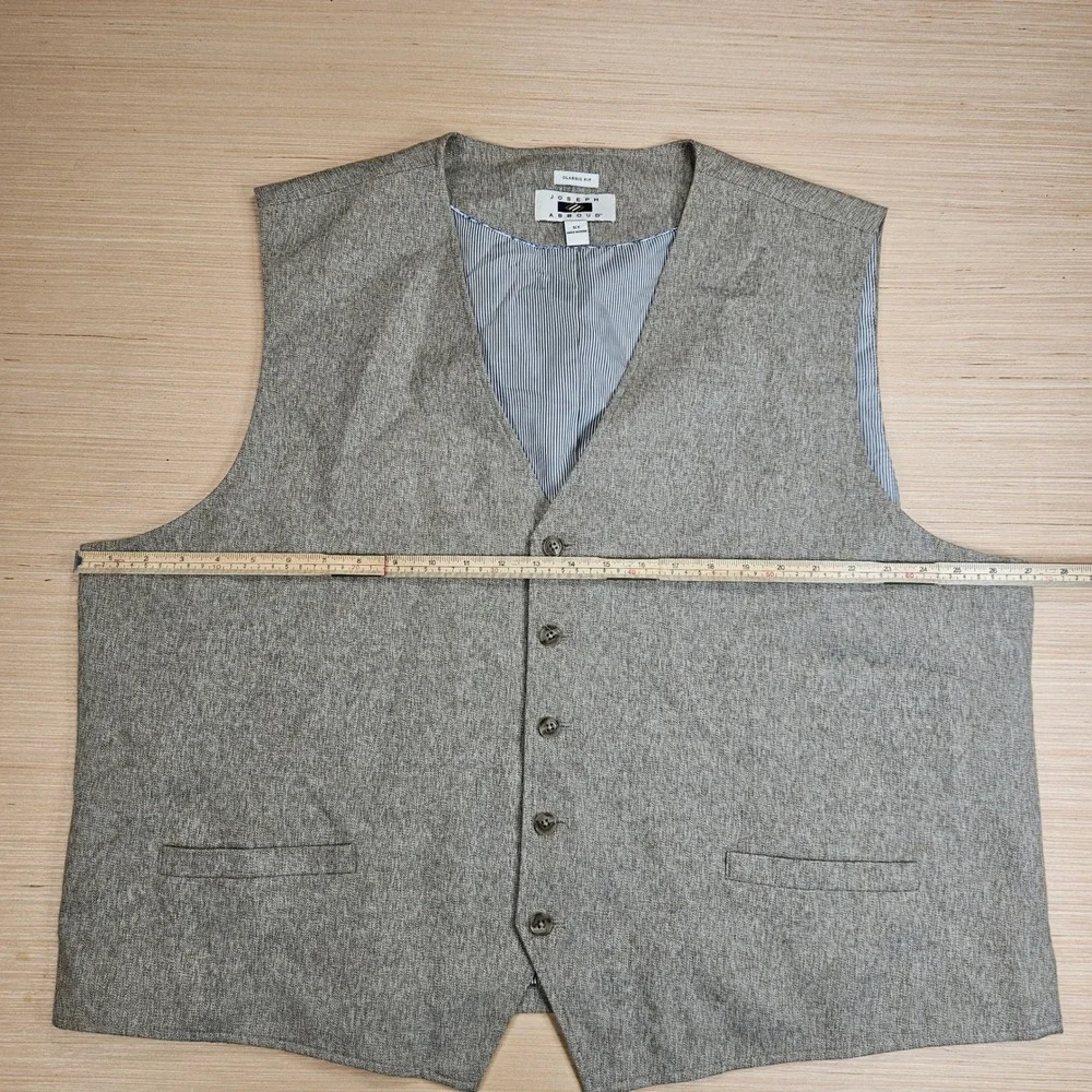 Joseph Abboud Suit Vest Mens 5X Brown Classic Fit Formal Dress Waistcoat